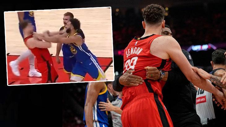 NBA'de saha karıştı, Alperen Şengün'e kafa! 1 nbade saha karisti alperen sengune kafa GMJzjcre