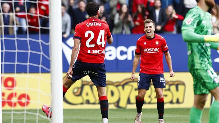 Osasuna, Atletico Madrid'i 2 golle geçti! 1 osasuna atletico madridi 2 golle gecti