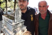ozgur ozele saldiran suphelinin katlettigi oglunun mezarinda dikkat ceken yazi PjbNhUDV