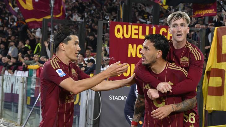 Roma, Milan karşısında 3 golle galip! 1 roma milan karsisinda 3 golle galip 7FYuQXES