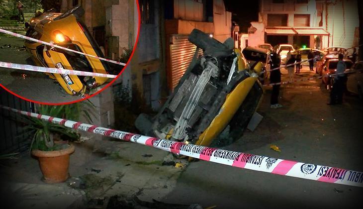 Şişli'de taksi 10 metreden çıkmaz sokağa uçtu! 'Takla atarak yere düştü' 1 sislide taksi 10 metreden cikmaz sokaga uctu takla atarak yere dustu vJOh3zKe