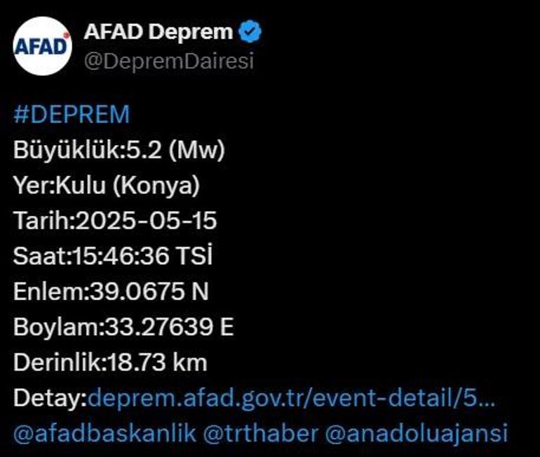 son dakika konyada 52 buyuklugunde deprem ankara ve etraf vilayetlerden de hissedildi 0 l3lqt5pC
