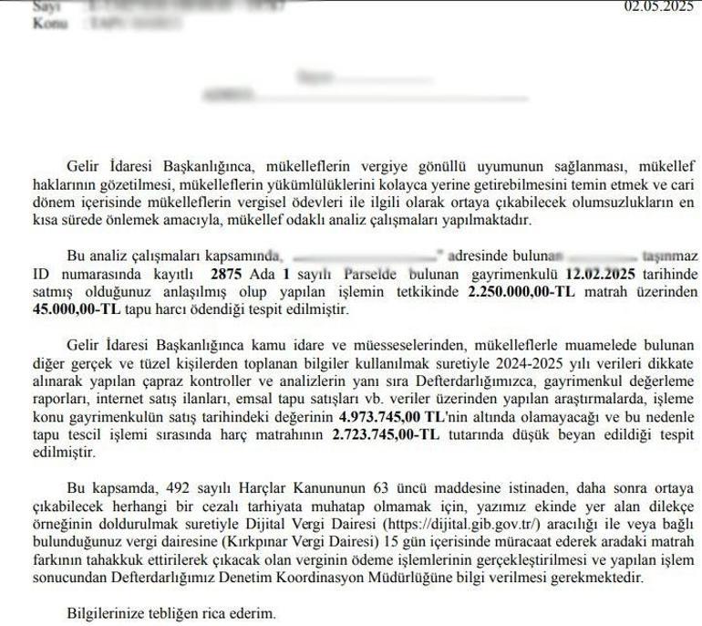 Tapu bedelini düşük gösterenler dikkat: Konutlara tebligatlar gönderilmeye başlandı 2 tapu bedelini dusuk gosterenler dikkat konutlara tebligatlar gonderilmeye baslandi 0 aEjqGzqh