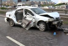 tuzlada bariyerlere carpan araba takla atarak savruldu meyyit ve yaralilar var ZGb8kWDY