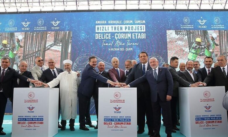 Ankara-Kırıkkale-Çorum-Samsun Süratli Demiryolu Projesi'nde "Delice-Çorum" etabının temeli atıldı 1 ankara kirikkale corum samsun suratli demiryolu projesinde delice corum etabinin temeli atildi zuHnV2CE