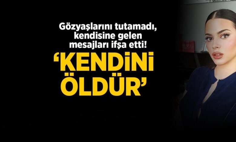 Derin Talu gözyaşlarını tutamadı, kendisine gelen bildirileri ifşa etti! 'Kendini öldür' 1 derin talu gozyaslarini tutamadi kendisine gelen bildirileri ifsa etti kendini oldur GaUnqfFp