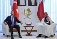 disisleri bakani hakan fidan katar basbakani al sani ile gorustu e9R915Ij