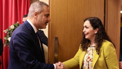 disisleri bakani hakan fidan kosova cumhurbaskani osmani ile gorustu PcC1ANGg