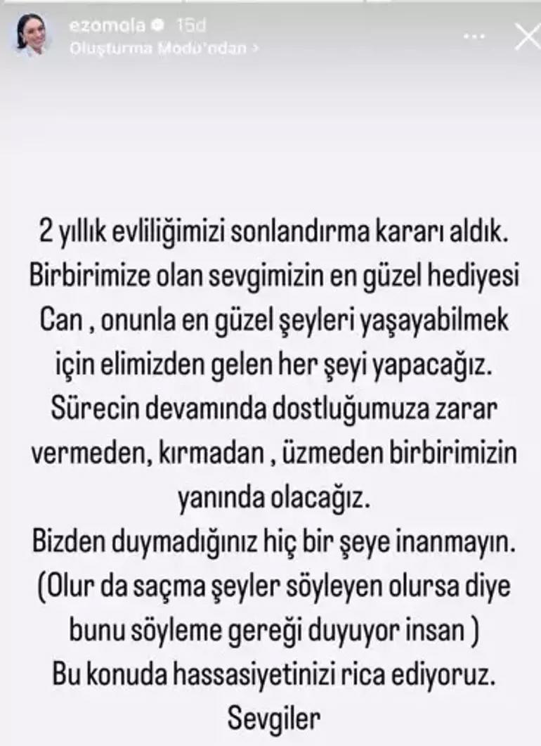 Ezgi Mola boşandı! Küs olduğu arkadaşı Enis Arıkan'dan birinci açıklama geldi 3 ezgi mola bosandi kus oldugu arkadasi enis arikandan birinci aciklama geldi 1 QRykyV3Q