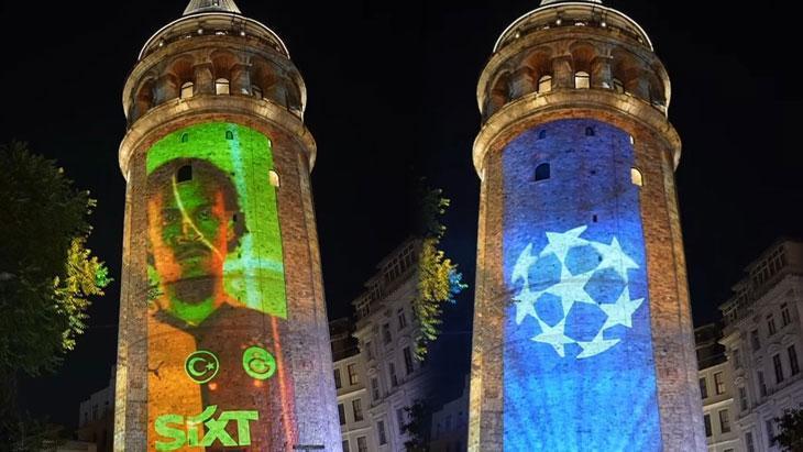 Galatasaray'dan Galata Kulesi'nde Şampiyonlar Ligi ve Leroy Sane'li görsel şov! 1 galatasaraydan galata kulesinde sampiyonlar ligi ve leroy saneli gorsel sov PHXP1FvM
