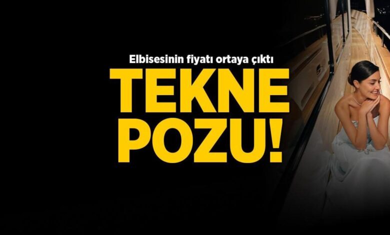 Hande Erçel'den tekne pozu! Elbisesinin fiyatı ortaya çıktı 1 hande ercelden tekne pozu elbisesinin fiyati ortaya cikti XXLEXHUm