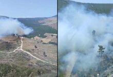 manisada orman yangini havadan ve karadan mudahale ediyor n1eZhdYA