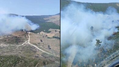 manisada orman yangini havadan ve karadan mudahale ediyor n1eZhdYA