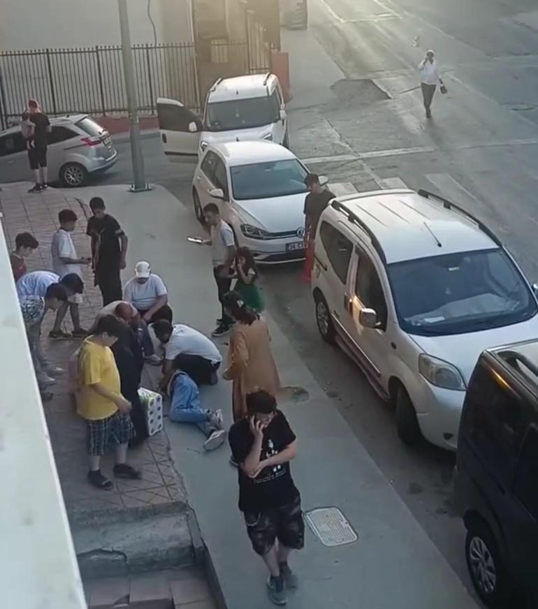 minibusle gelen kume tekme tokat saldirdi guvenlik kamerasi her seyi kaydetti 1 KceADapV