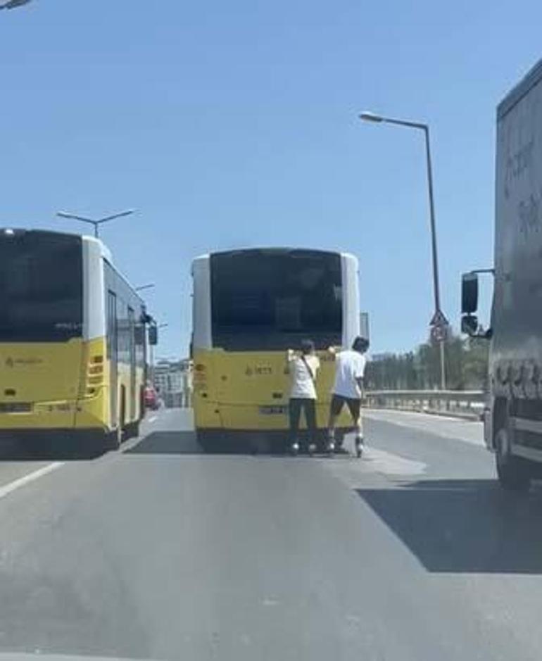 Patenli gençlerin 'ölüm' seyahati yürekleri ağza getirdi 3 patenli genclerin olum seyahati yurekleri agza getirdi 1