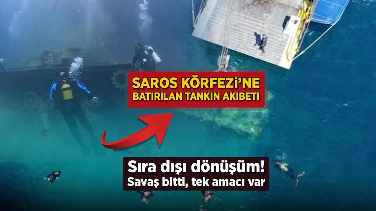 Saros’a batırılan tankın akıbeti! Sıra dışı dönüşüm: Savaş bitti, tek emeli var