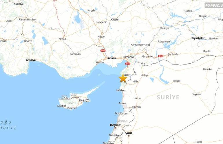 son dakika hatayda 39 buyuklugunde korkutan deprem afad duyurdu 0 DyGpzyrW