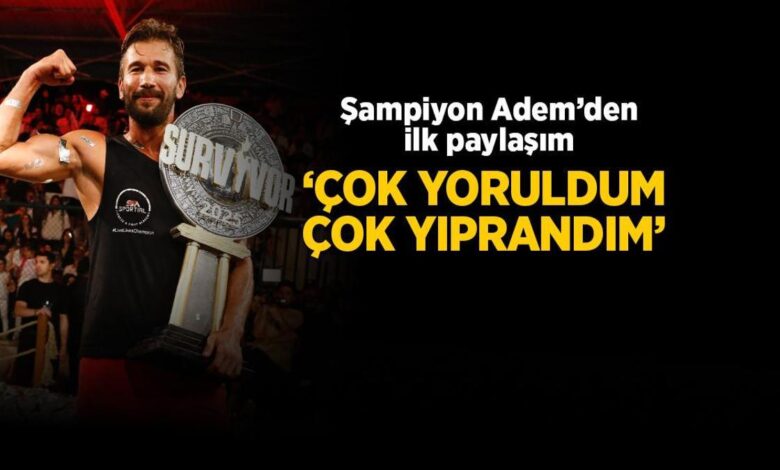 Survivor 2025 şampiyonu olan Adem Kılıççı'dan birinci paylaşım! 'Çok yoruldum, çok yıprandım...' 1 survivor 2025 sampiyonu olan adem kiliccidan birinci paylasim cok yoruldum cok yiprandim y6WTRL8q