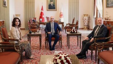 tbmm baskani kurtulmus dem partili temelli ve kocyigiti kabul etti 9kyzrLKY