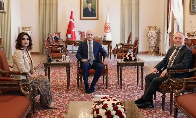 tbmm baskani kurtulmus dem partili temelli ve kocyigiti kabul etti 9kyzrLKY