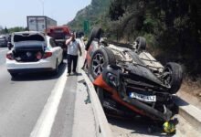 tem otoyolunda feci kaza cip bariyerlere carpip suruklendi xFpu2x7k