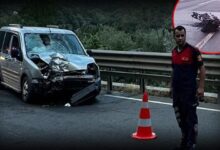 vahim kaza araba ile motosiklet carpisti 1 meyyit 5 yarali 7T497QhX