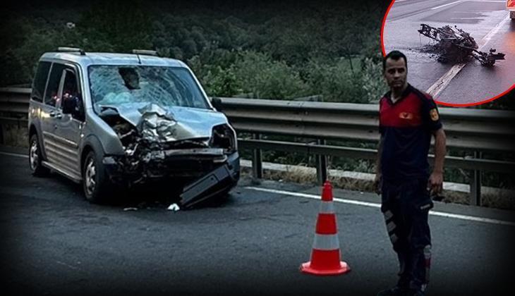 Vahim kaza! Araba ile motosiklet çarpıştı: 1 meyyit, 5 yaralı 1 vahim kaza araba ile motosiklet carpisti 1 meyyit 5 yarali 7T497QhX