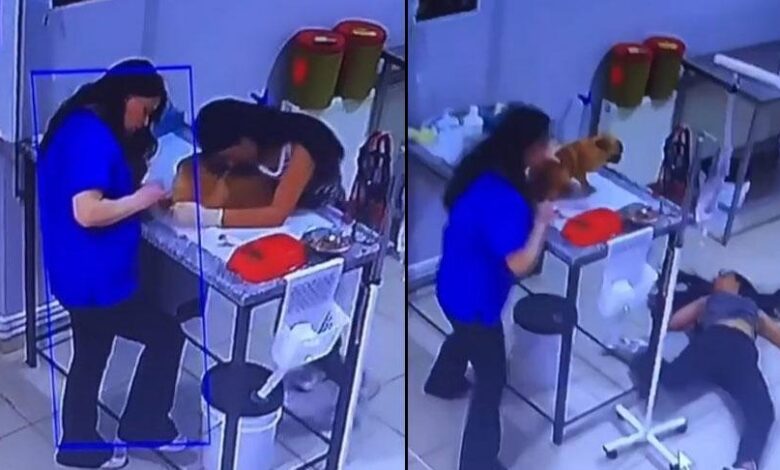 Veteriner kliniğinde şok anlar! Köpeğini tedavi ettiren bayan yere yığıldı 1 veteriner kliniginde sok anlar kopegini tedavi ettiren bayan yere yigildi JNVZWhLB