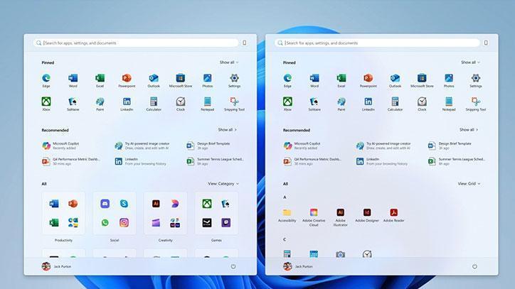 Windows 11 başlat menüsü yenileniyor 1 windows 11 baslat menusu yenileniyor tizDYl6e