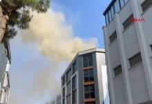 yenibosnada 4 katli is merkezinin catisinda yangin 9yCYWk1y