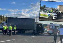 ankarada feci kaza servis minibusu ile kamyon carpisti 1 meyyit 5 yarali KmkTeLPz