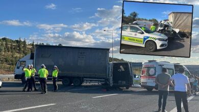 ankarada feci kaza servis minibusu ile kamyon carpisti 1 meyyit 5 yarali KmkTeLPz