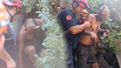 antalyada feci olay 15 metreden yuvarlanip iki kaya ortasindaki oyuga dustu EcMFJqzK