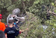 bursadaki yangin bolgesinden aci haber su tankeri devrildi 1 kisi hayatini kaybetti PU3rDALt