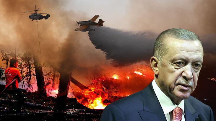 cumhurbaskani erdogandan yanginlarla ugras iletisi 27 ucak 105 helikopterle teyakkuzdayiz kWbHlgJ6