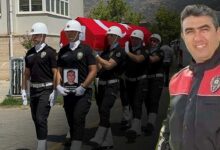 kalp krizinden olen polis memuru icin vazife yaptigi aydinda merasim MRO8P3jg