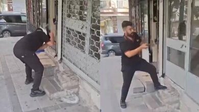 kaybolan telefonunu sinyalden buldu aygitin bulundugu is yerinin camini kirarak geri aldi uqDb7z1n