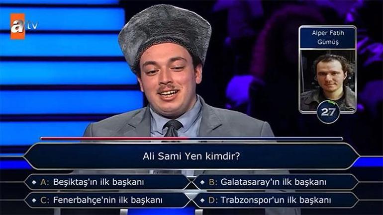 Kim Milyoner'de Ali Sami Yen sorusu gündem oldu! 3 kim milyonerde ali sami yen sorusu gundem oldu 1 nMefwc2D