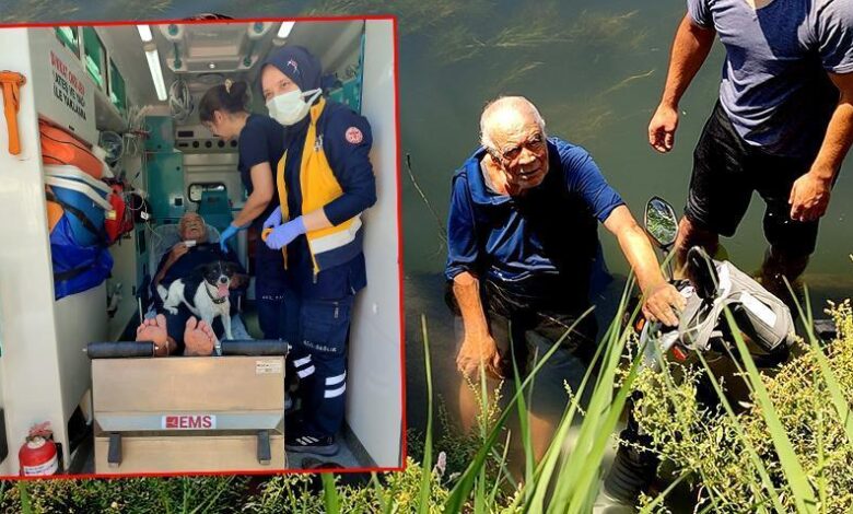 Köpeği, ırmağa düşen yaşlı adamın yanından bir an olsun ayrılmadı 1 kopegi irmaga dusen yasli adamin yanindan bir an olsun ayrilmadi KRlRE6f1