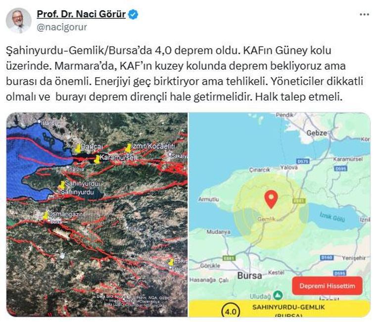 son dakika bursada korkutan deprem prof dr naci gorur marmara icin uyardi tehlikeli 0 zOhl3hc1