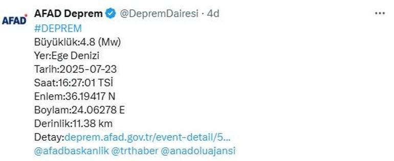 son dakika ege denizinde 48 buyuklugunde sarsinti 0 Tc7CgDAt