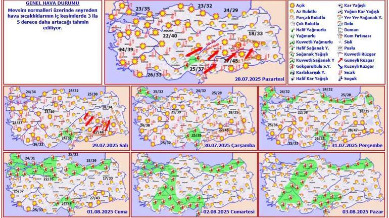 son dakika meteoroloji haritayi guncelledi istanbul ve bircok kent icin saganak alarmi 1 4MFqyEA2