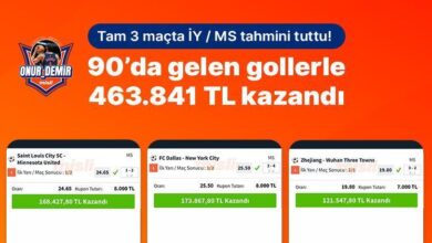 tam 3 macta iy ms varsayimi tuttu 90da gelen gollerle 463841 tl kazandi tTk4CRU2