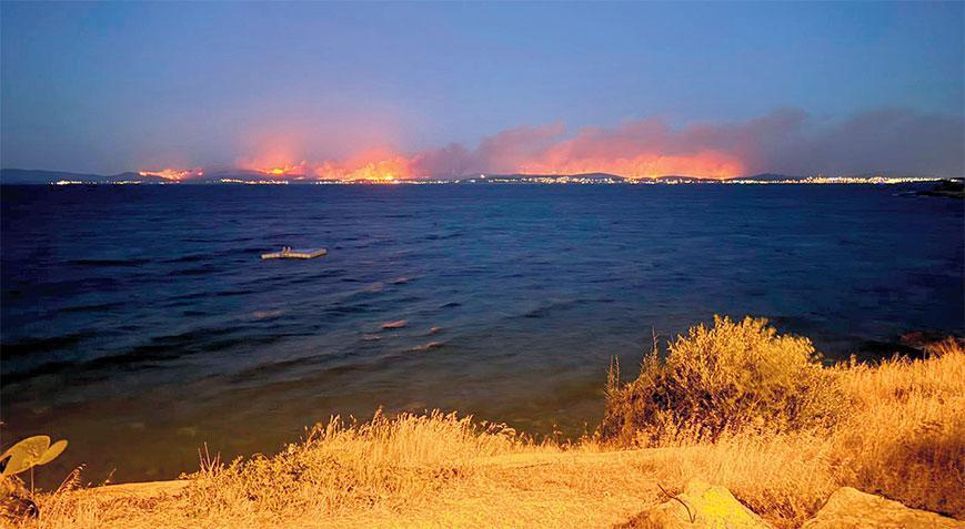 Yangın Çeşme’ye sıçradı