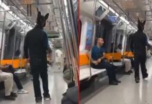 yer sariyer metroda tavsan kostumlu tufekli genc gozaltina alindi xM14slXb