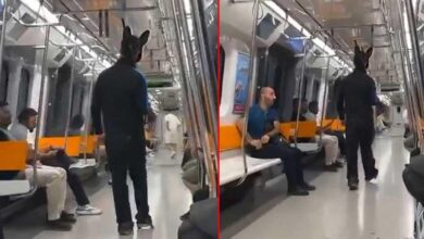 yer sariyer metroda tavsan kostumlu tufekli genc gozaltina alindi xM14slXb