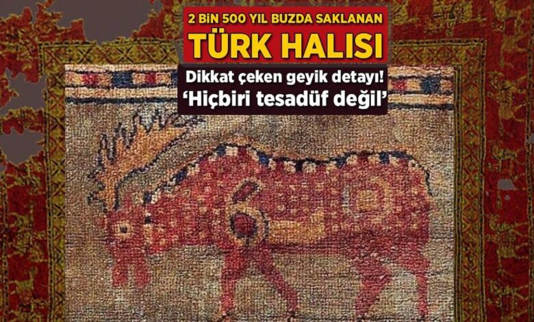 2 bin 500 yil buzda saklanan turk halisi dikkat ceken geyik ayrintisi hicbiri tesaduf vznwxsrA