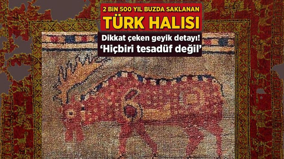 2 bin 500 yıl buzda saklanan Türk halısı! Dikkat çeken geyik ayrıntısı: ‘Hiçbiri tesadüf değil’