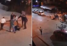 ankarada dehsete dusuren goruntu 7 8 kisilik kume sokak ortasinda dakikalarca darbetti QnknDUTG