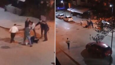 ankarada dehsete dusuren goruntu 7 8 kisilik kume sokak ortasinda dakikalarca darbetti QnknDUTG